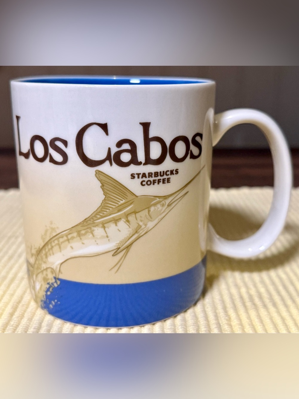 Starbucks Los Cabos Mexico Swordfish 16oz Coffee Mug Global Icon Series 2015